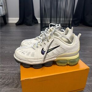 Nike VaporMax Plus Cream and Black Sneakers